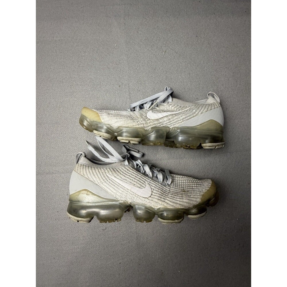 Nike Air VaporMax Flyknit 3 Pure Platinum White AJ6910-100 Sneaker Size 8